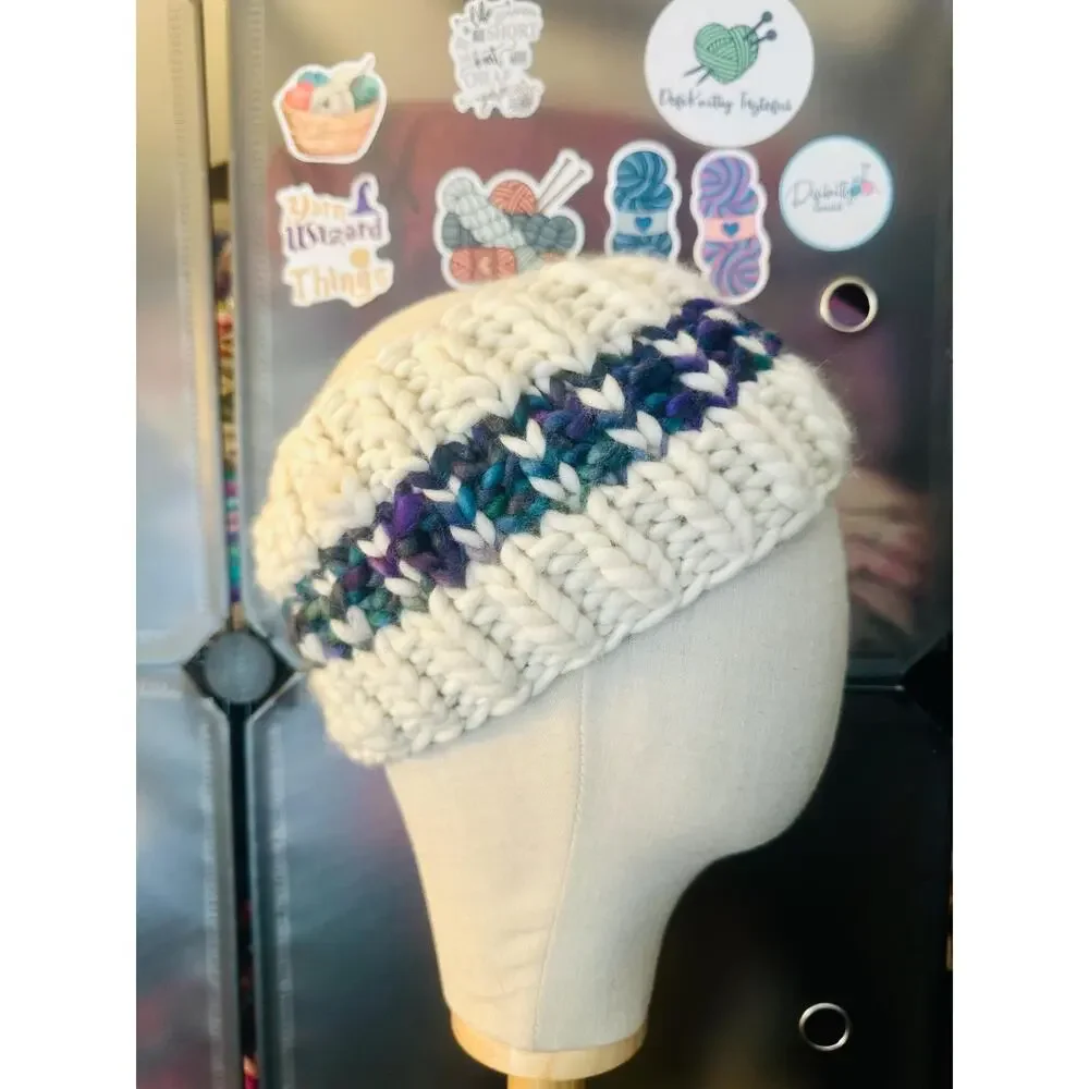 Hand Knit Into Your Heart Merino Wool Headband - Winter Ear Warmer